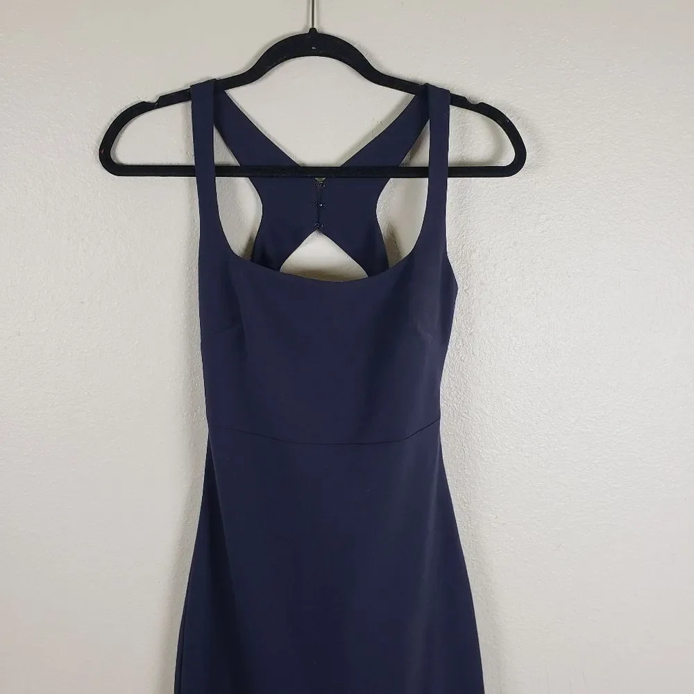 Women's NWT Likely Navy Blue Barnes Sleeveless Mermaid Ruffle Formal Dress SZ 0 - Picture 10 of 15
